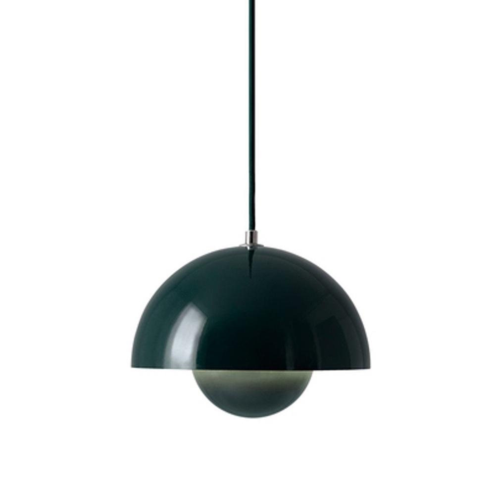 Pendant design lamp  Flowerpot by Verpan Panton (Green)