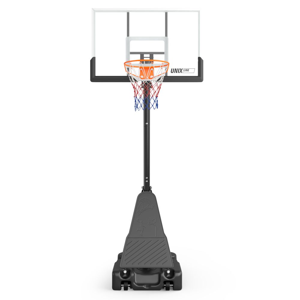 Баскетбольная стойка UNIX Line B-Stand-PC 49x33&quot; R45 H240-305 см