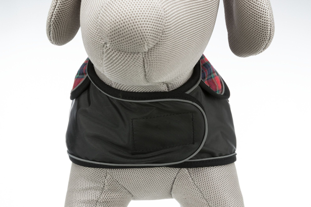 Пальто Hermy, XS: 28 см, черный/красный, Trixie