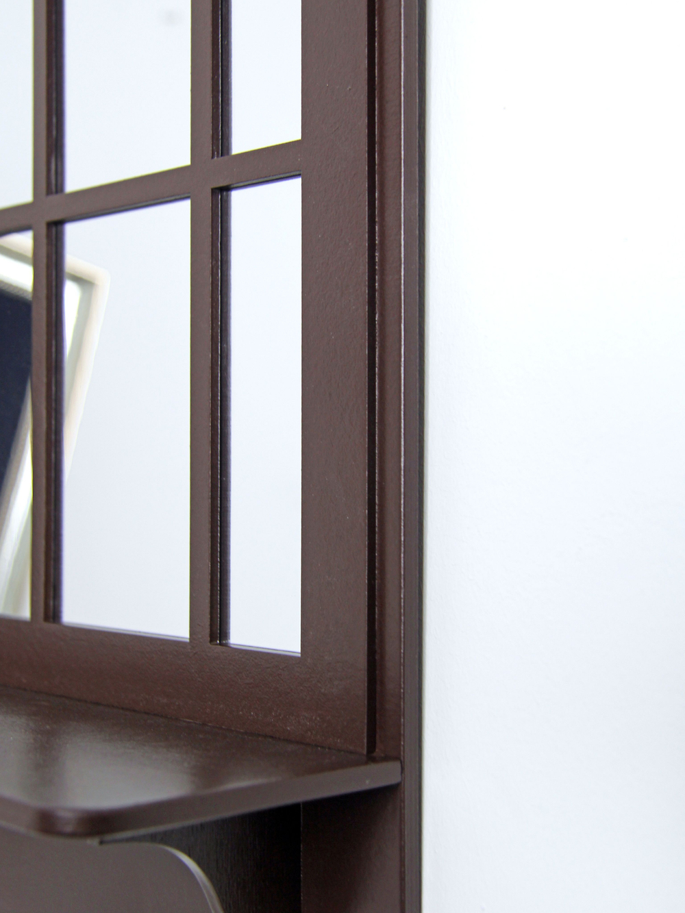 Декор для дома и интерьера зеркало настенное с полкой 30*50 см