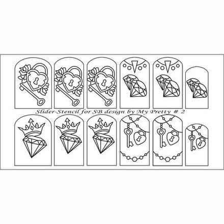 Слайдер трафарет для дизайна "Sweet Bloom" (Свит Блюм) # 2