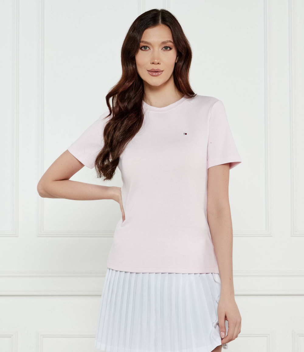 Футболка Tommy Hilfiger - пудро-розовый(WW0WW40587)