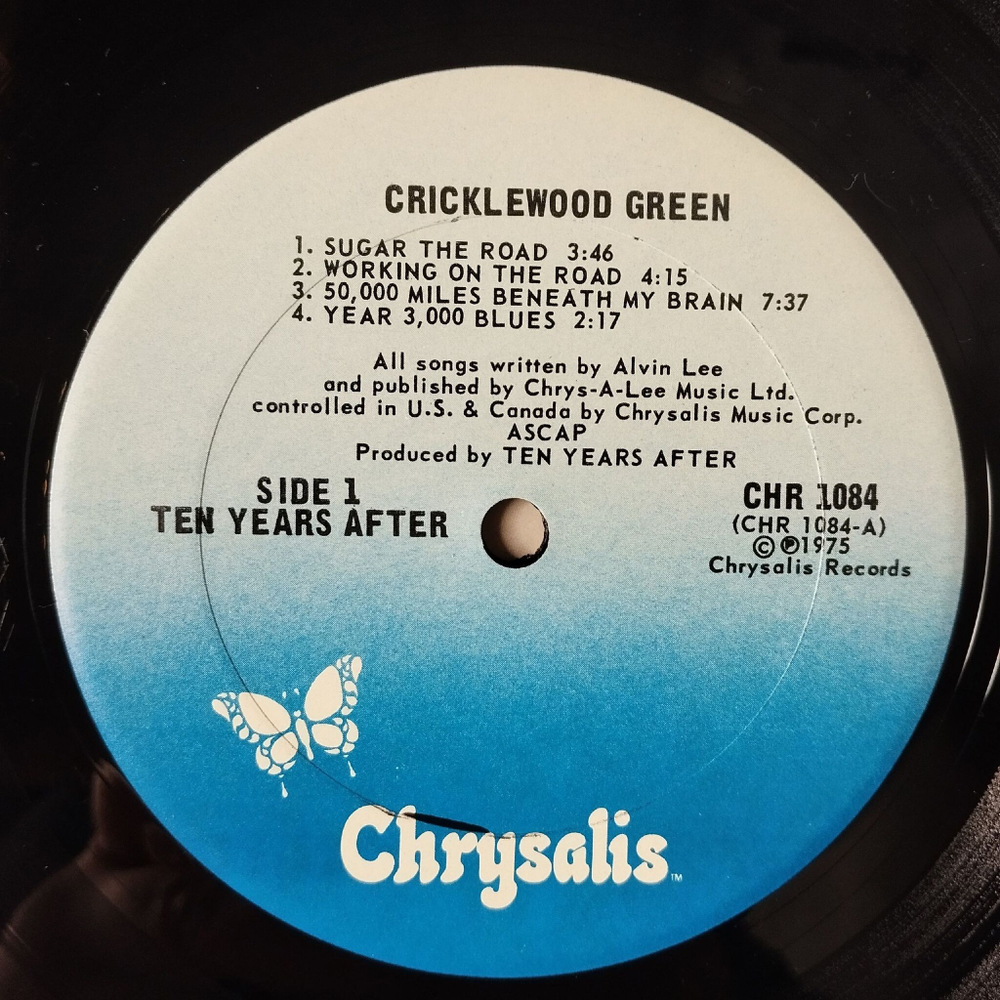 Винтажная виниловая пластинка LP Ten Years After Cricklewood Green (USA 1975)
