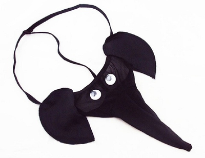 Стринги мужские Веселый слоник черный