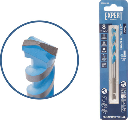 Сверло универсальное  8x120 мм MultiFunctional EXPERT STARTUL
