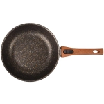 Сковорода 24*6см «Granit ultra» (black-gold) со съемной ручкой и стекл. крышкой сгбг243а