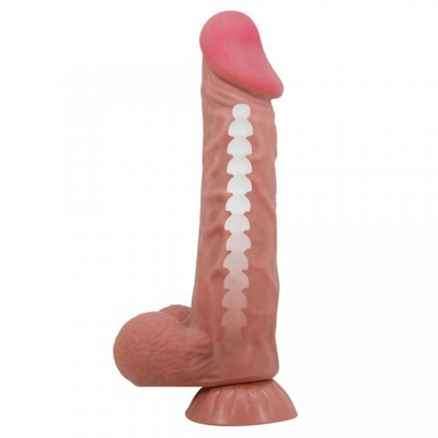 Реалистичный фаллоимитатор Sliding Skin (24 см)
