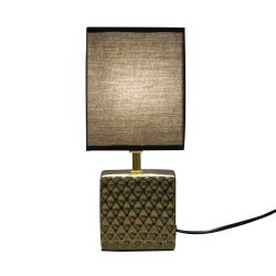 UML-B306 E14 GOLD-BLACK Светильник настольный декоративный под лампу Е14. 40W. Механический выключатель. Золотой-Черный. ТМ Uniel