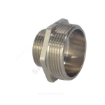 Ниппель латунь никель переходной Ду 15х10 (1/2"х3/8") НР SantechSystems