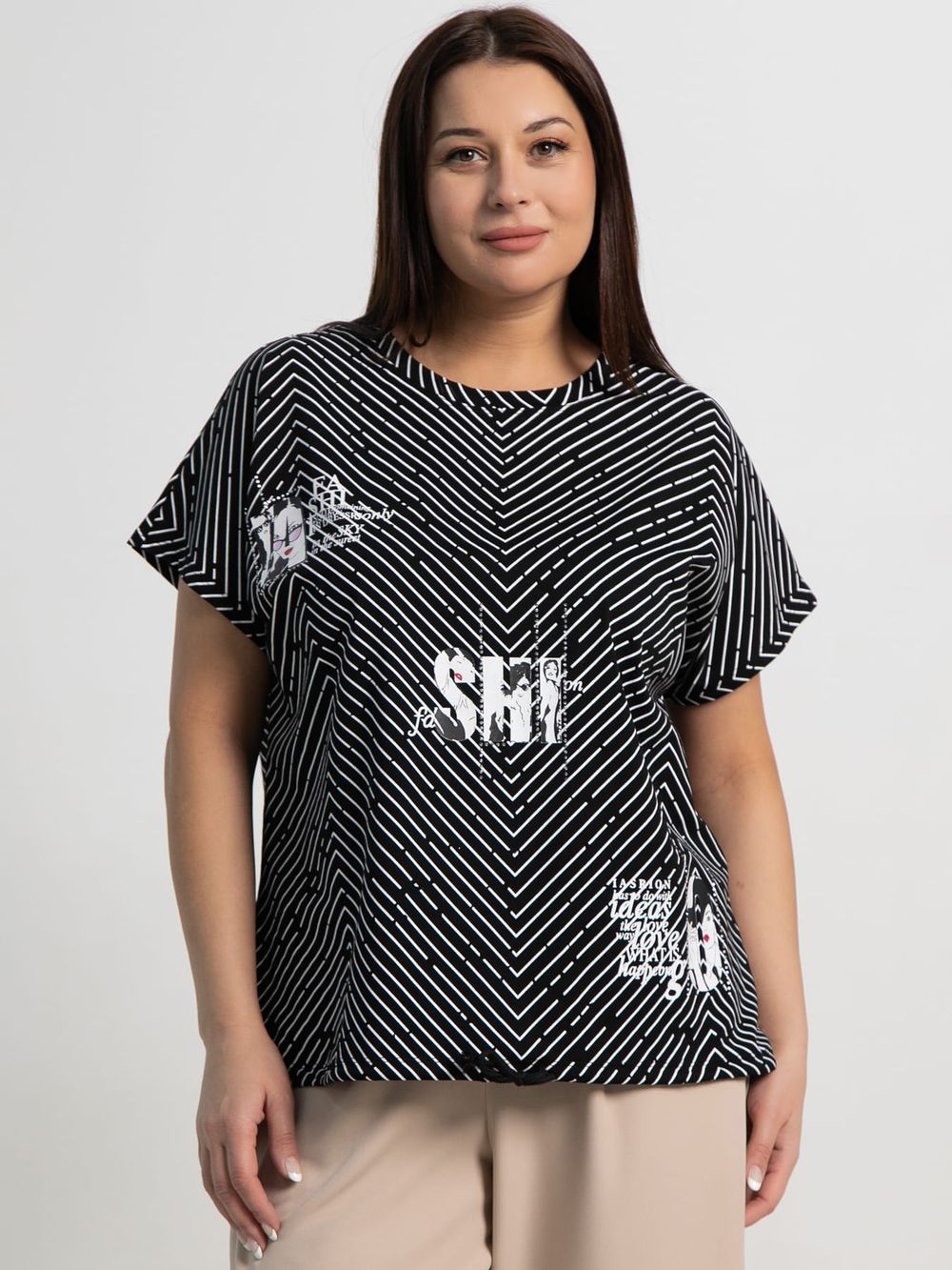 Блуза Ханна (черная) Б15461-20М LT Collection