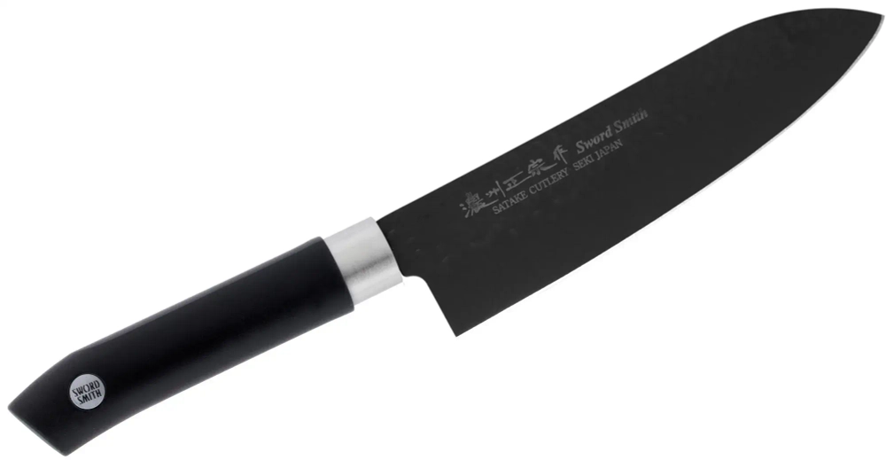 Satake Нож Сантоку Satake Sword Smith Черный 17см