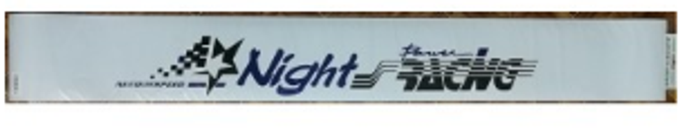 Наклейка лоб.стекла Светофильтр "Night Racing" 16,5x130см, фон белый  05700