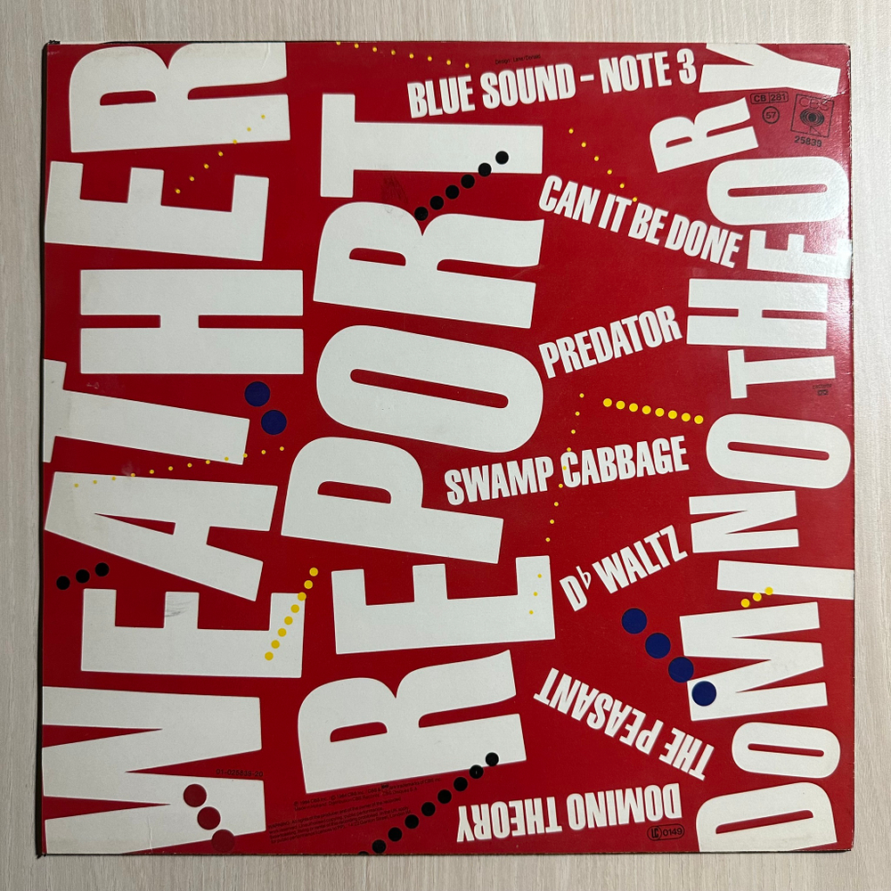 Weather Report - Domino Theory (Голландия 1984г.)