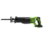 Пила сабельная аккумуляторная GREENWORKS GD24RS 24В,мак.гл.пропила-220мм,б/щ,без АКБ и ЗУ (1200407)