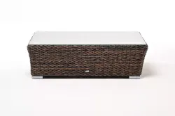 "Капучино" журнальный столик из искусственного ротанга (гиацинт), цвет коричневый