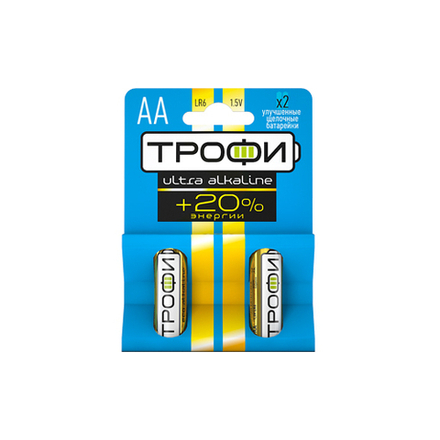 Батарейки Трофи LR6-2BL ENERGY MAX Alkaline