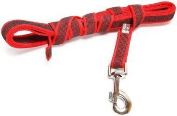 Поводок для собак JULIUS-K9 Color & Gray Super-grip без ручки, красно-серый