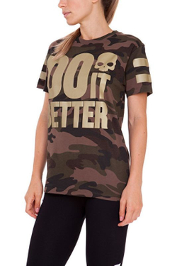 Женская футболка теннисная Hydrogen Do It Better T-Shirt Woman - camouflage
