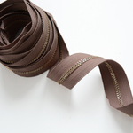 Молния металлическая №5, Молочный шоколад, цена за 10 см.