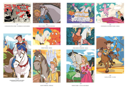 Hachette раскраска по номерам Coloriages mystères Disney - Chevaux, 112 стр.