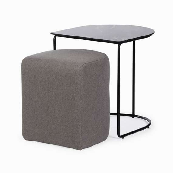 Кофейный стол с пуфом Eglens 44х42