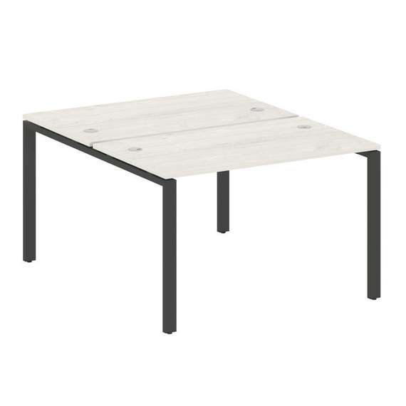 Metal System Рабочая станция на П-образном м/к БП.РАС-СП-2.2 Дуб Наварра/Металл Антрацит 1200*1475*7