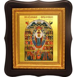 Собор Святых Покровителей Российского Воинства. Икона на холсте