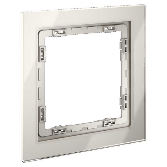 Рамка стеклянная Voltum S70 на 1 пост, (кашемир, стекло) VLS110103