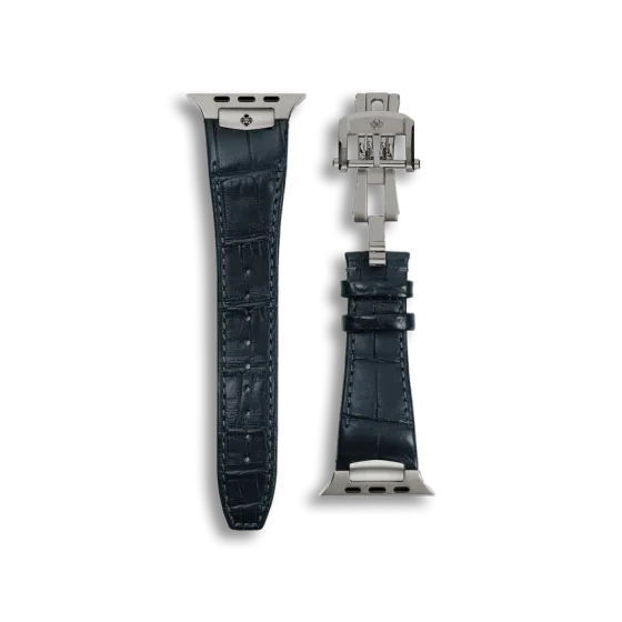 Ремешок для Apple Watch - Alligator Leather Blue