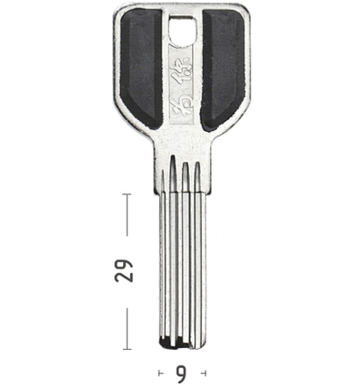 Заготовка вертикального ключа 12667 MSM 4П. 29MM п/бронь КНР