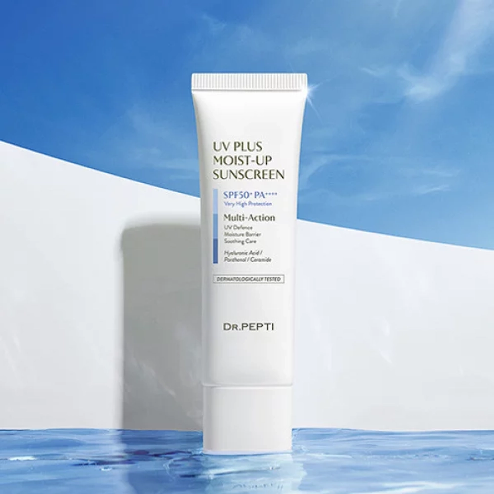 Dr.PEPTI Увлажняющий солнцезащитный крем с пептидами UV Plus Moist-Up Sunscreen SPF 50+ PA++++ (50ml)