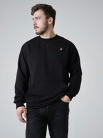 Свитшот мужской черный Город Горький "Красный Олень" вышивка