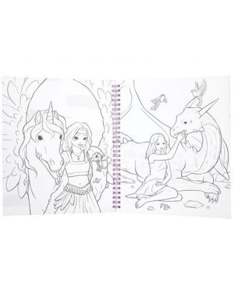 TOPModel Colouring Book With Sequins DRAGON LOVE
