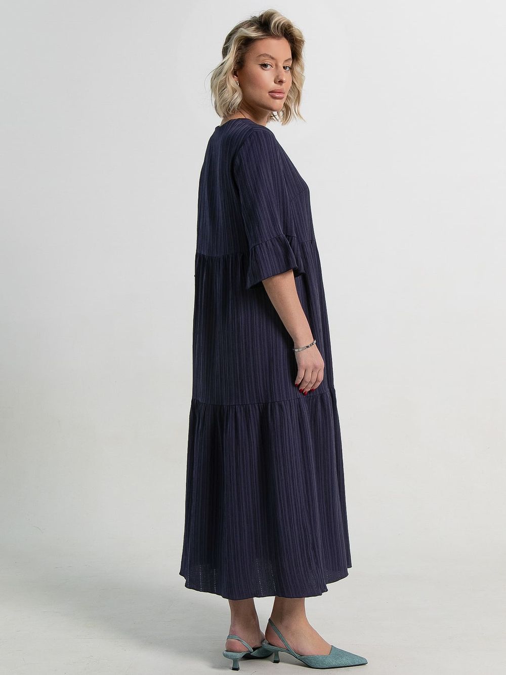 Платье бохо Марисоль (темно-синее) П15387-8М LT Collection