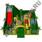 Надувной коммерческий батут "Джунгли"