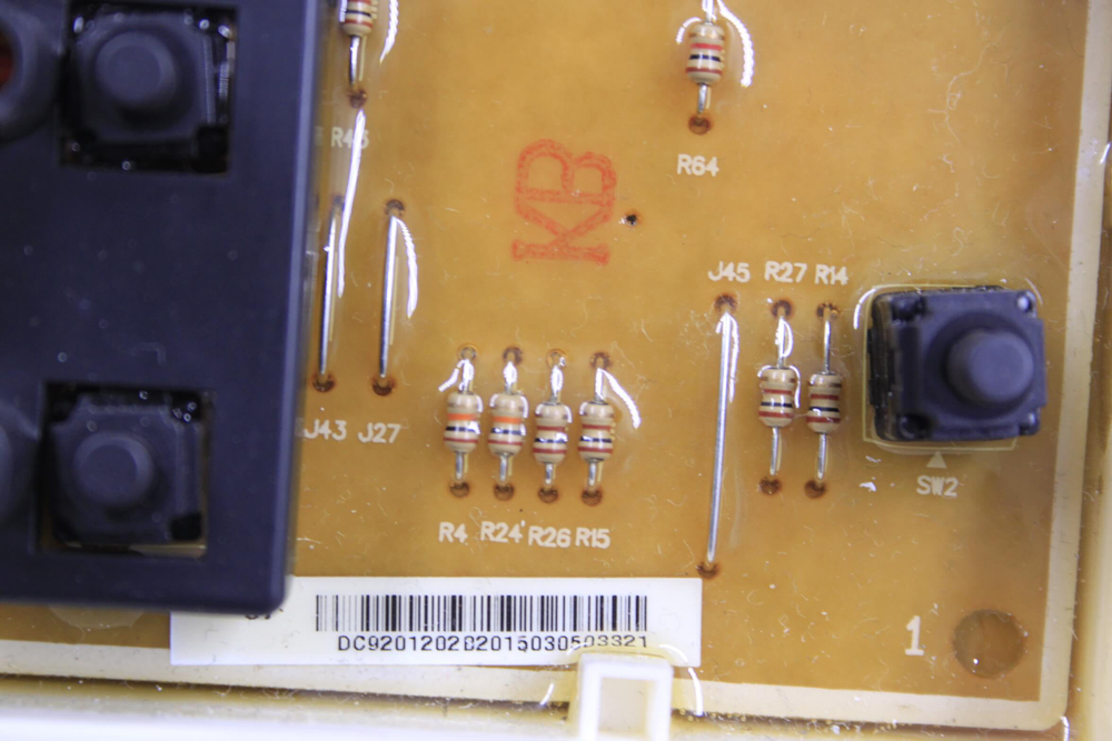 Модуль индикации DC92-01202B стиральных машин Samsung