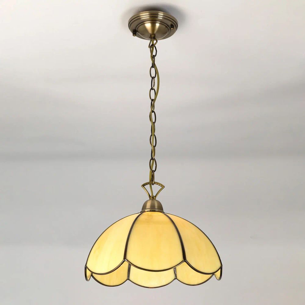 Citilux Познань CL443111 Подвесной светильник витражный Бронза