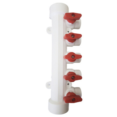 Коллектор MeerPlast 32х20 (2 вых.) с воздухоотводчиком красный