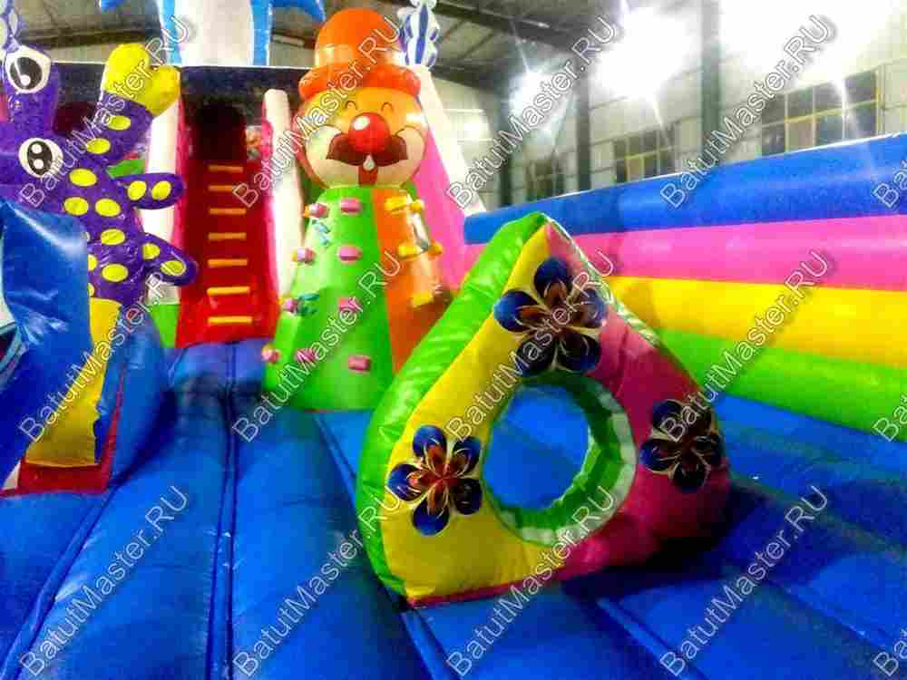 Батут с горкой "В гостях у моря" 12*6*6 м