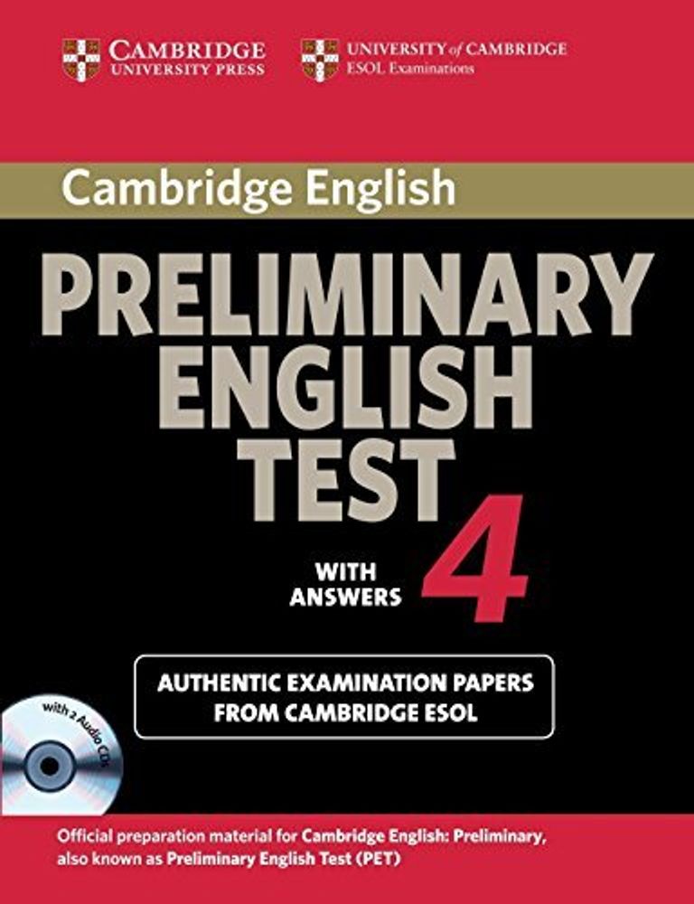 Cambridge Preliminary English Test 4 Self-study Pack