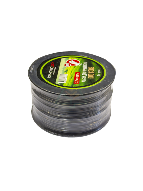 Леска для триммера 2,7 мм квадрат 187 м двухкомпонентная