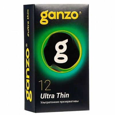 Презервативы ультратонкие Ganzo Ultra Thin 12 шт.