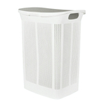 Корзина для белья Keeplex Ajur с откидной крышкой 50л 43х34х59см белое облако