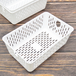 Набор корзинок для хранения 3шт (белый)