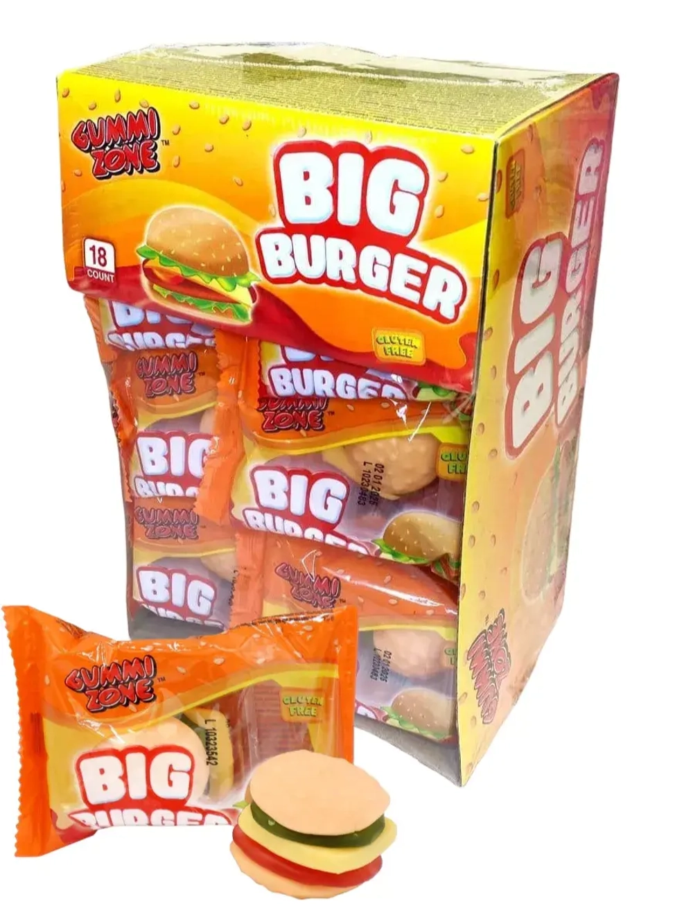 Жевательный мармелад в форме бургеров 28 г * 18 шт