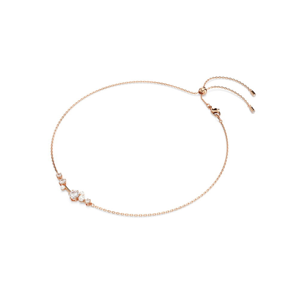 CONSTELLA:NECKLACE BAR WHITE/ROS