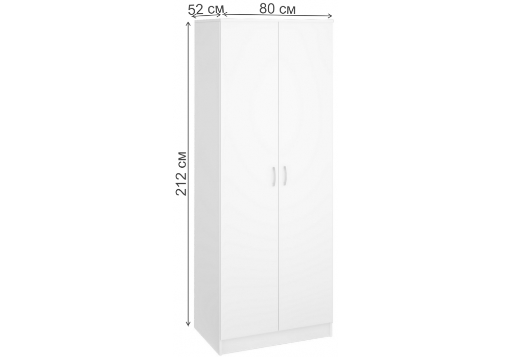 Шкаф Woodville Адайн ШК-20 белое дерево, белое дерево