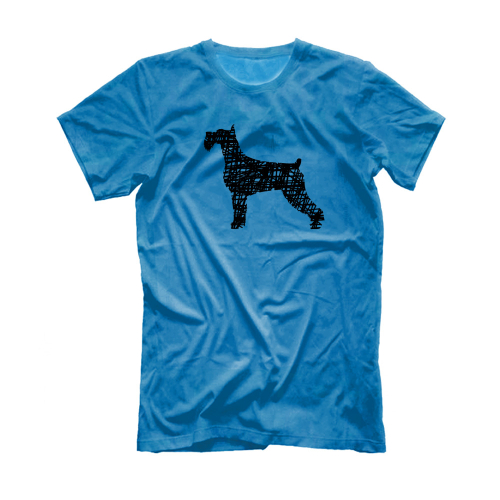 Футболка "Шнауцер - набросок"