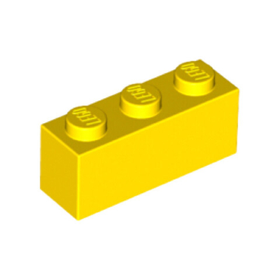 Lego Кирпич 1x3 (желтый) 362224
