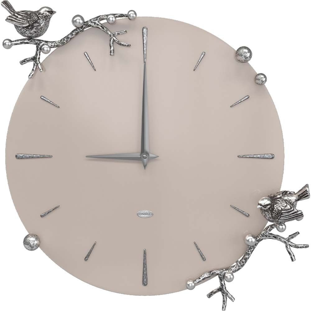 Часы настенные Терра Колор Серый агат Сильвер